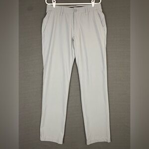 Under Armour Drive Pants Mens 34x32 Steel Grey Lightweight Stretch Active Golf